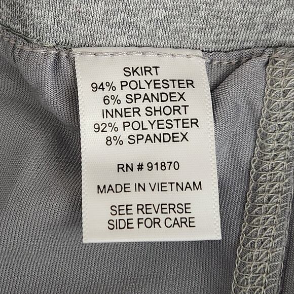 Pebble Beach Women's Dry-Luxe Performance Lt Gray Stretch Jersey Skort Medium - Picture 8 of 12